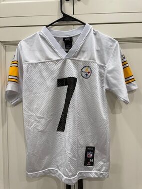 Reebok Pittsburgh Steelers #7 Roethlisberger Jersey YOUTH Size Medium 10-12.